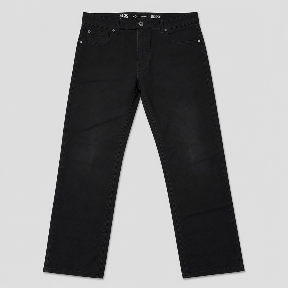 INC Berlin Slim Straight Jeans Mens 34x30 Black Stretch Denim Pants